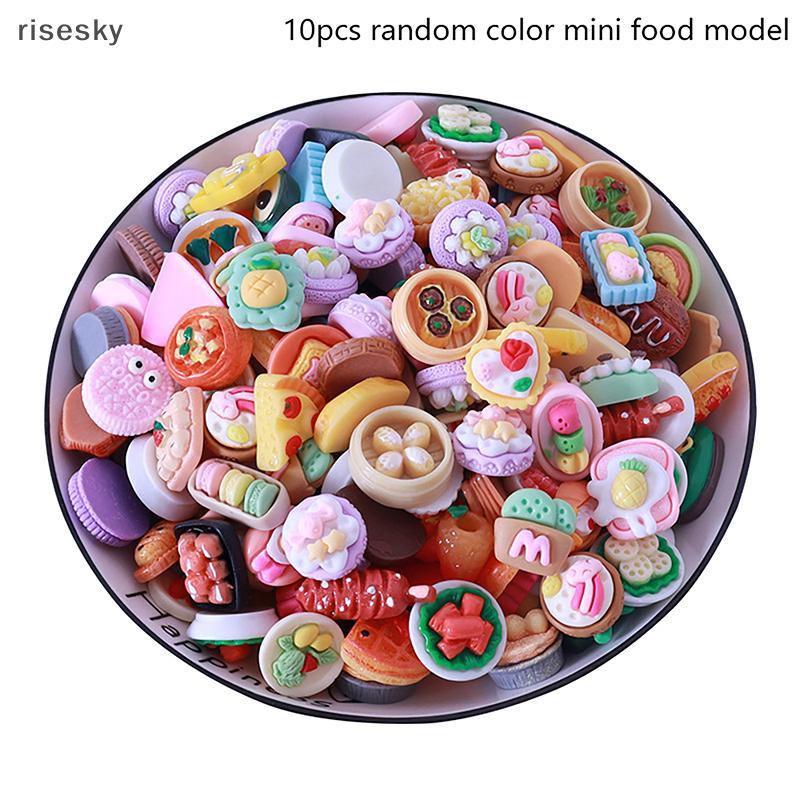 10 Pçs Casa De Bonecas Mini Comida Brinquedos Cozinha Decoração Acessórios Para Crianças Fingir Jogar Brinquedo