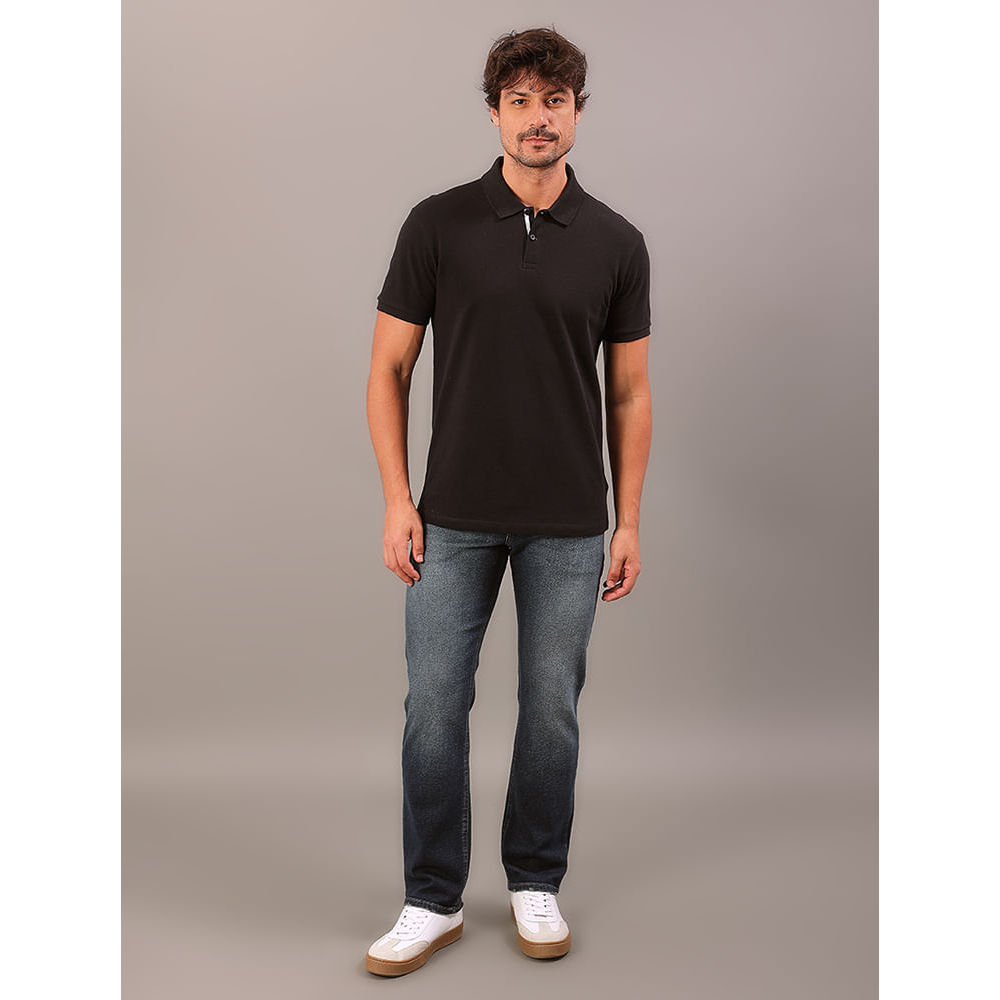 Imagem Calça Jeans Straight 5 Pockets - Marinho