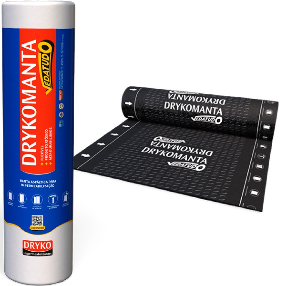 Manta asfáltica polietileno 30kg 1 x 10 m Vedatuto - Dryko