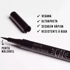 Caneta Delineadora Dailus Cat - Ultra Preta