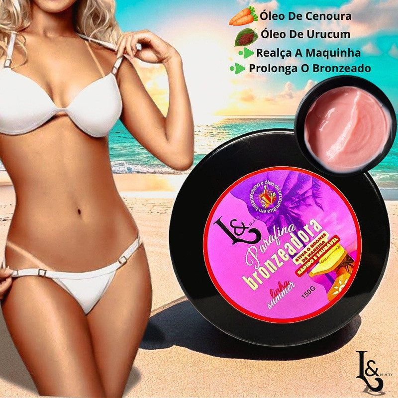 Parafina Bronzeadora E Aceleradora Summer Bronze AQ 150g - L&Beauty