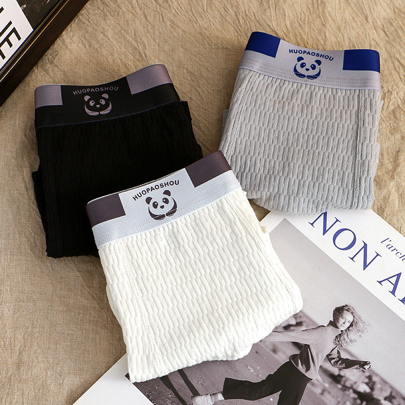 Drop-shipping de roupas íntimas masculinas, cuecas boxer masculinas de novo estilo, shorts masculinos juvenis para prima