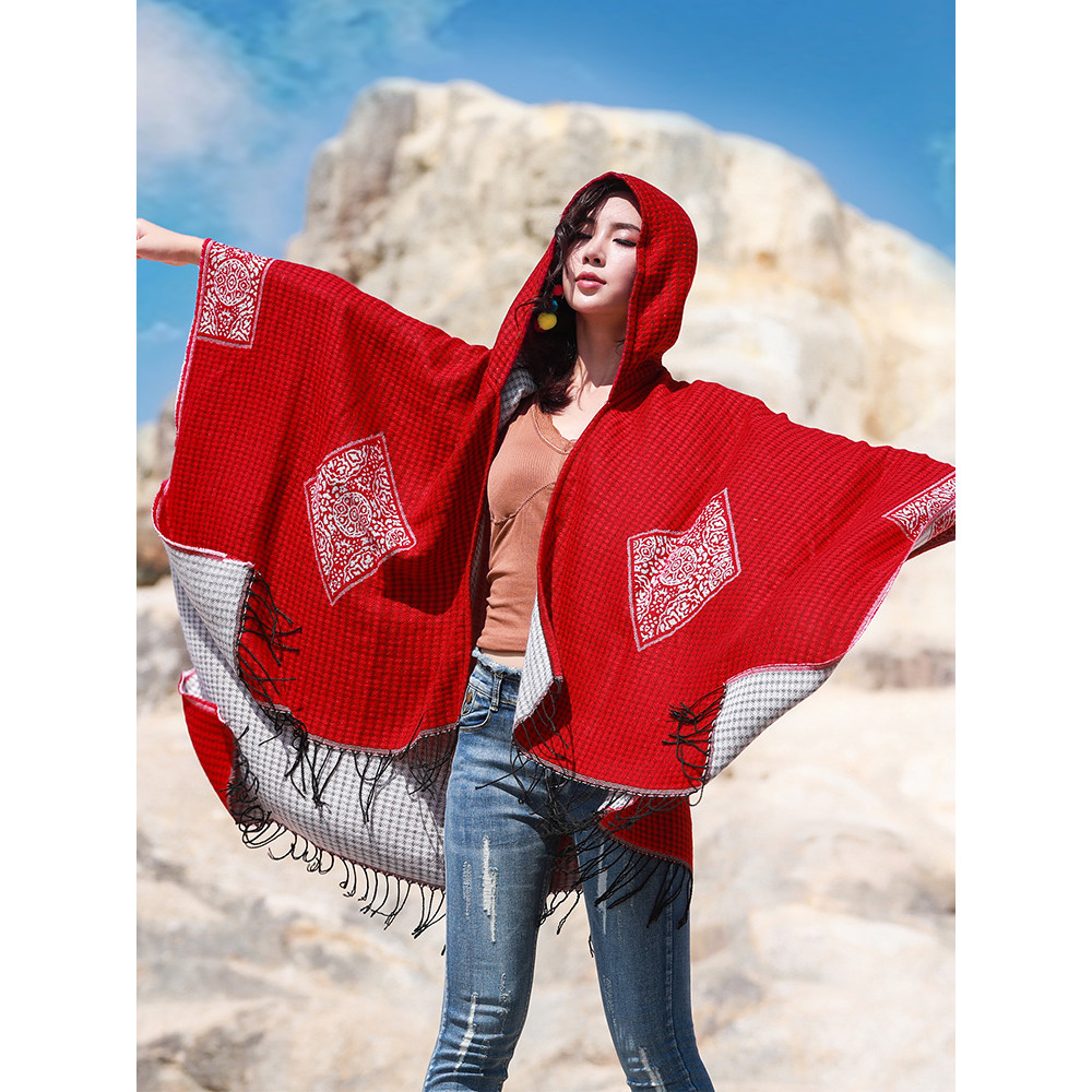 Lijiang estilo étnico roupas femininas Tibet Northwest viagem Wear Hu Yanglin foto roupas manto xale jaqueta feminina ou