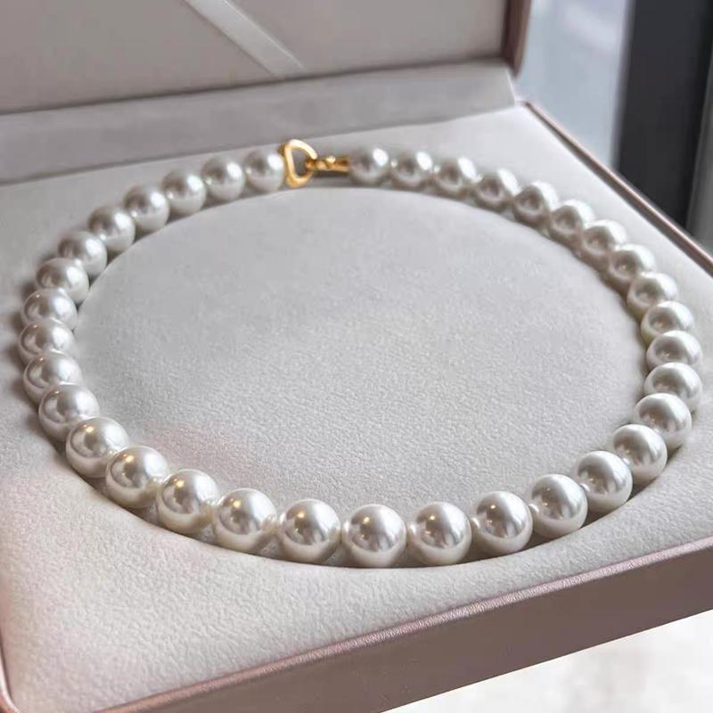 Desaparecendo ela ni ni mesmo estilo colar 925 prata australiano branco pérola colar feminino francês pérola clavícula c
