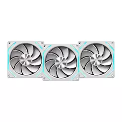 Kit Ventoinha Pichau Ventus NX Reverse, ARGB, 3x120mm, Branco, PCH-VTNXR3-WH01