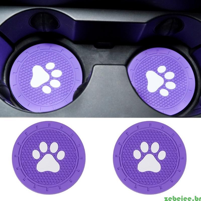 zebeiee Acessórios Interiores Automóveis Suporte Copo Almofada Tapete Silicone Gato Garrafa E