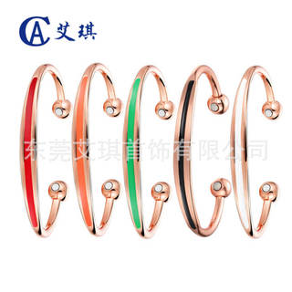 Pulseira de cobre puro RYUB, vintage e elegante, a pulseira de cobre vermelho possui funções de terapia magnética e ener