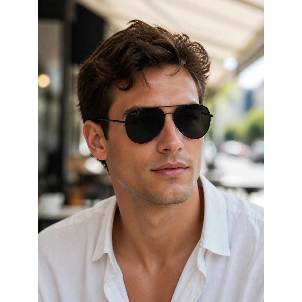 Óculos de Sol Masculino e Feminino Aviador Quadrado