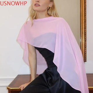 USNOWHP Cobertura De Chiffon , Capa Elegante , Xale Transparente , Ajuste Solto , Protetor Solar