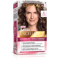 Kit Tintura Imédia Excellence L'Oréal Louro Escuro 6