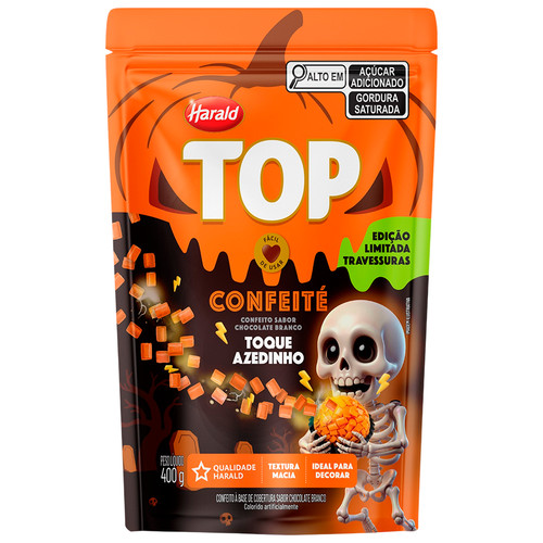 Granulado Top Confeité Laranja Azedinho Halloween 400g Harald