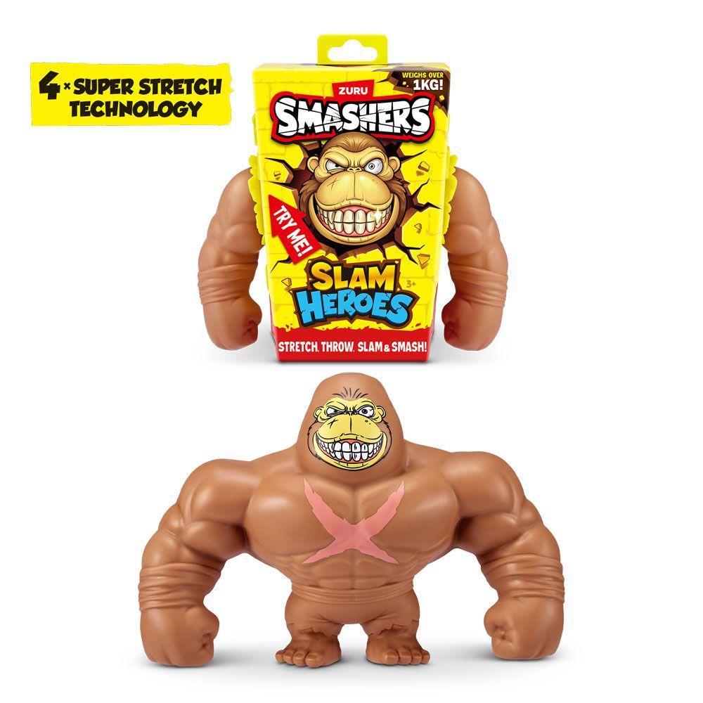 Smashers Boneco Elástico Heróis Marrom - Fun Divirta-se