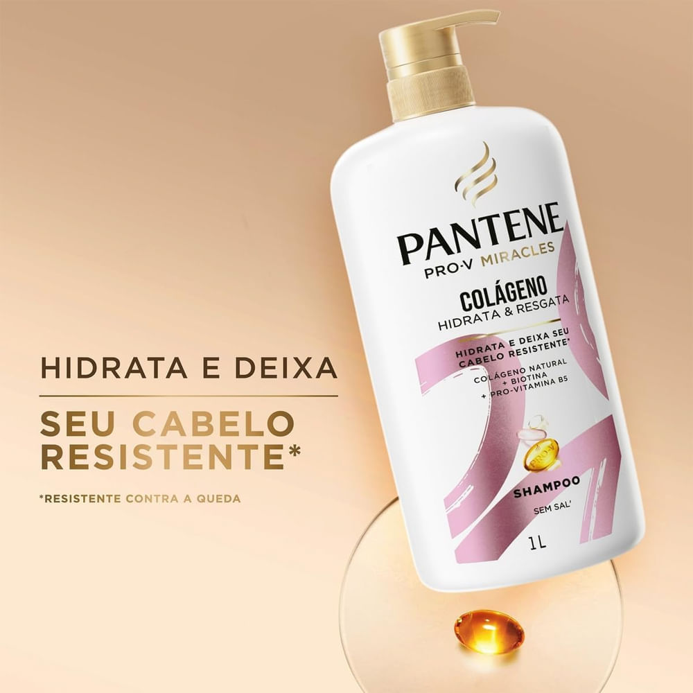 Shampoo Pantene Colágeno Hidrata e Resgata 1 Litro · foto 2