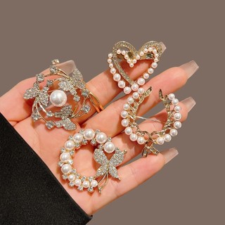 Broche de diamante elegante All-Match temperamento pino moda