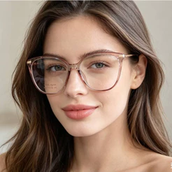 Armação feminino 3D óculos de grau de descanso modelo gatinha 68337