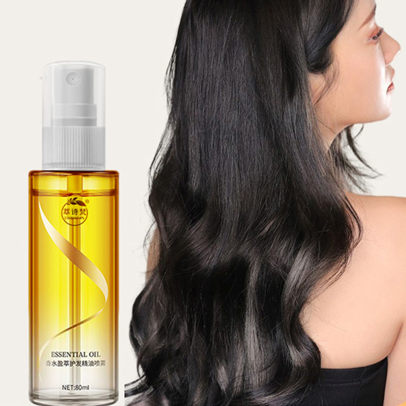Leave-In Care Nutriente Água Essência Óleo Cuidados com os Cabelos Óleo Essencial Spray Reparação de Cabelos Crespos