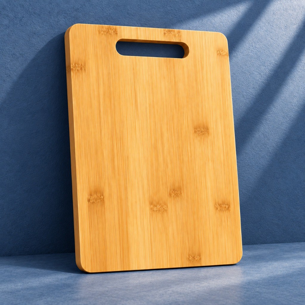 Tábua de Corte Bambu 33x24cm Retangular Carnes Legumes Queijos Frios Churrasco Cozinha Área Gourmet