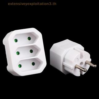 Plugue De Conversão Home EE Ue Adaptador De Alimentação Padrão De 1 A 2/1 3 Vias Soet Plugues De Viagem AC 250V