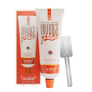 Conjunto Essencial de Gel e Tubo de Protetor Solar Gelée Laranja para Férias SPF 30 VCET