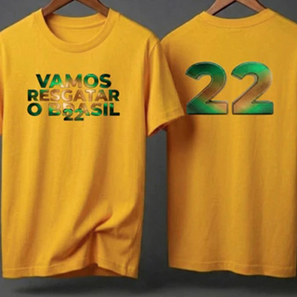Camiseta Masculina Vamos Resgatar o Brasil Estampada Camisa 100% Algodão Fio 30.1 Unissex Plus Size Envio Rápido