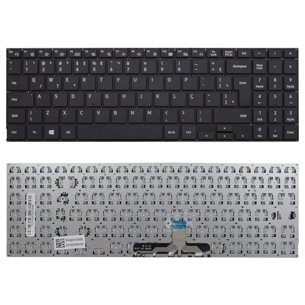Teclado para Notebook Samsung NP550XDA-KV3BR ABNT2 Preto