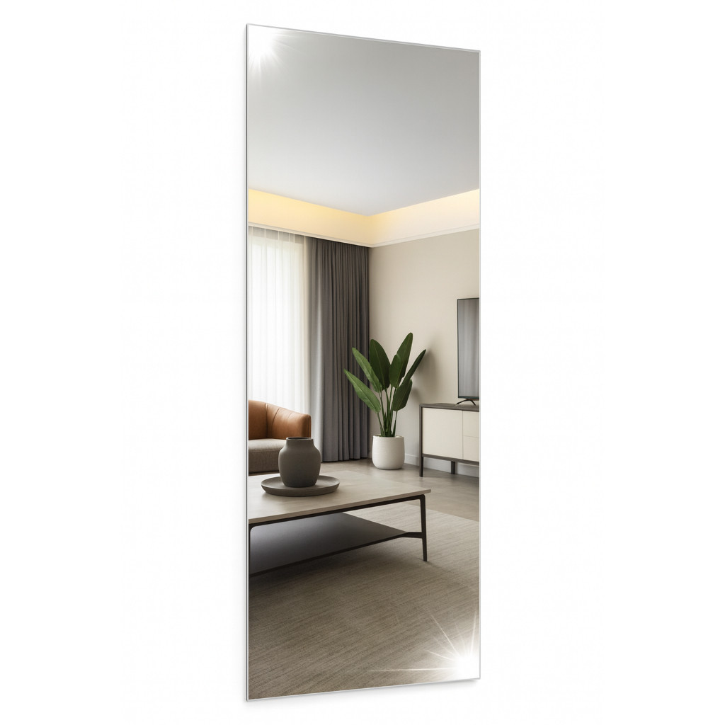 Espelho de Corpo Inteiro 35x120cm Decoração Sala Provador Closet Casa Banheiro Lavabo Espelho de acrílico
