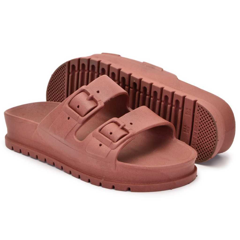 CHINELO TAMANCO FEMININO BIRKEN ALTA SLIDE SANDÁLIA CONFORTÁVEL ANATÔMICA