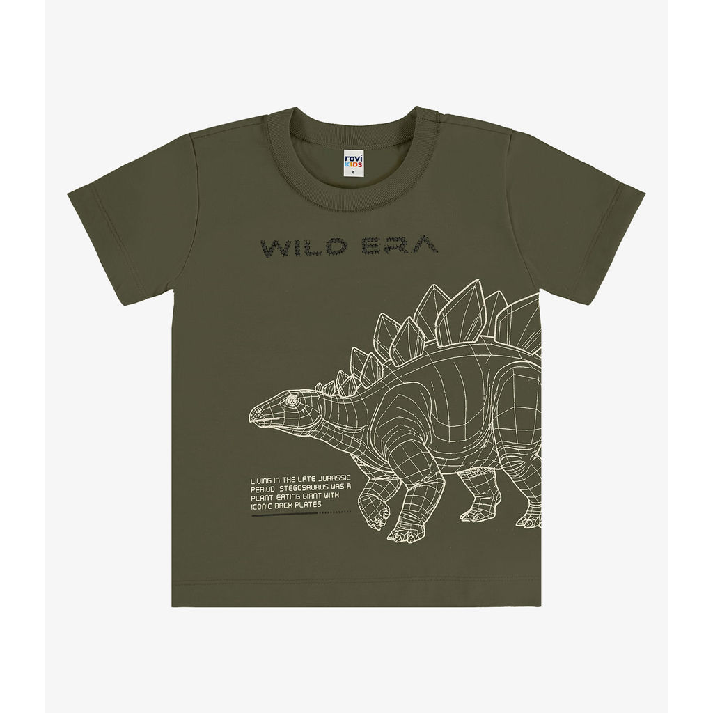 Camiseta Infantil Com Estampa Rovi Kids Verde
