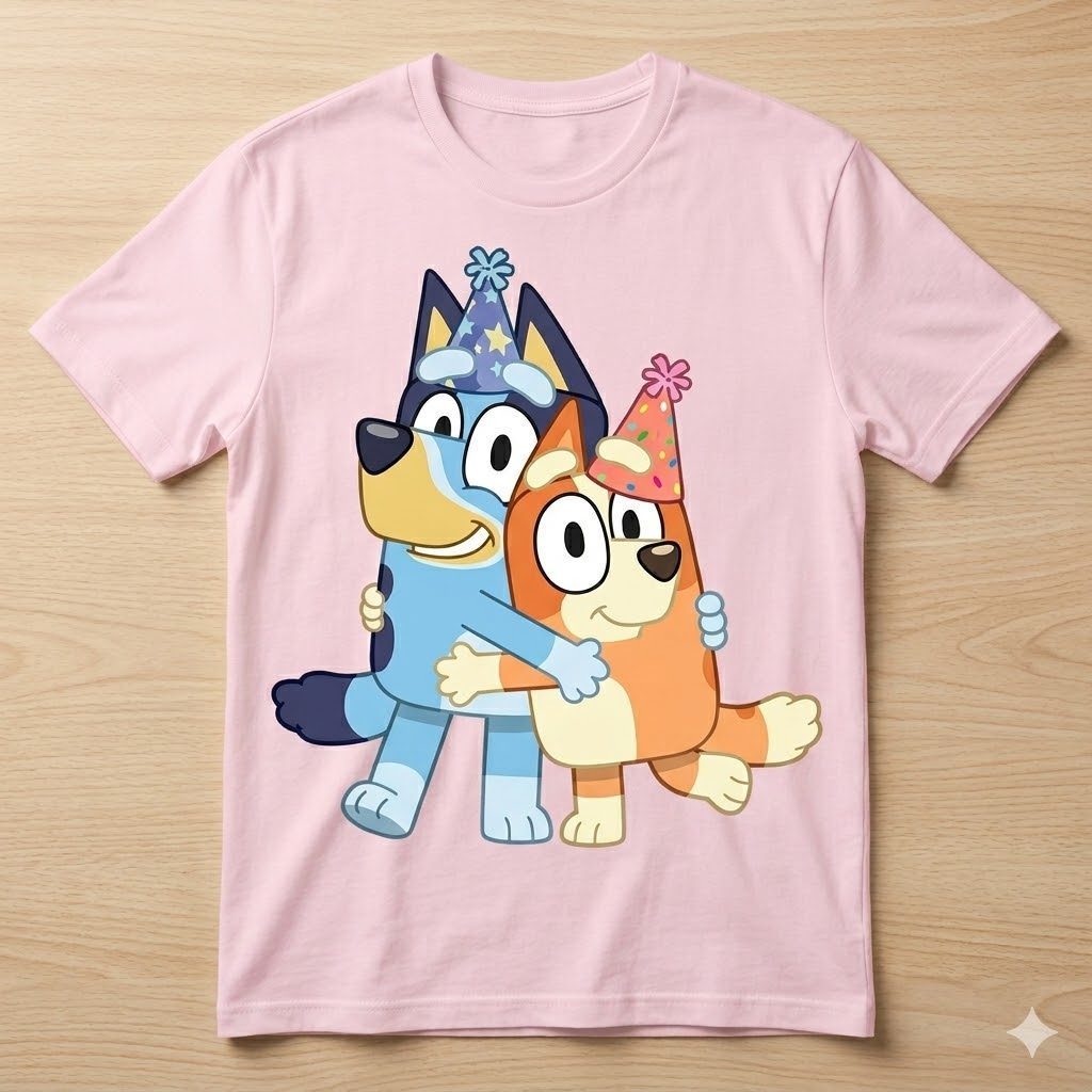 Camiseta Blusa Camisa Bluey e Bing Familia Unissex Divertida Cachorro — imagem 2 de 2