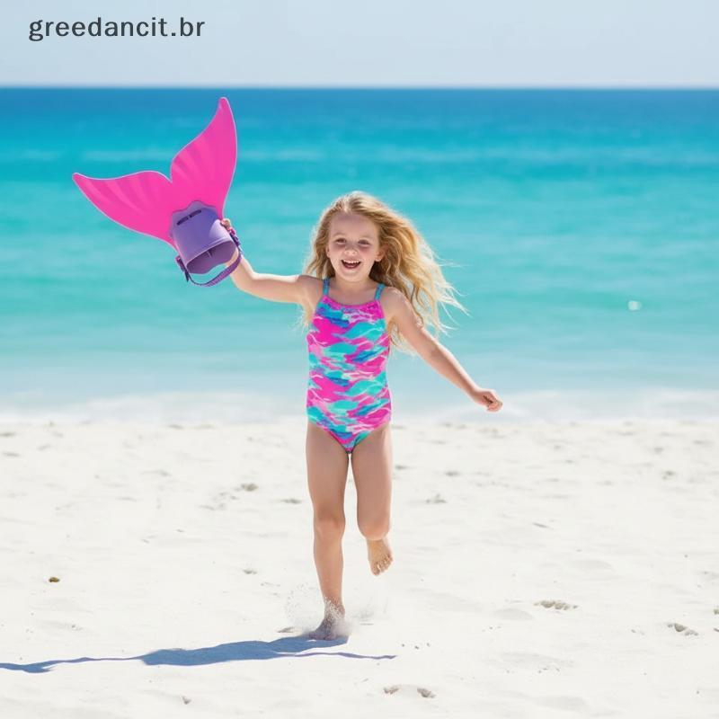 Barbatanas De Natação De Silicone Sereia Ajustáveis , Anti-Atrito , Corpo Macio , Barbatana Dura Para Adultos , Praia , 