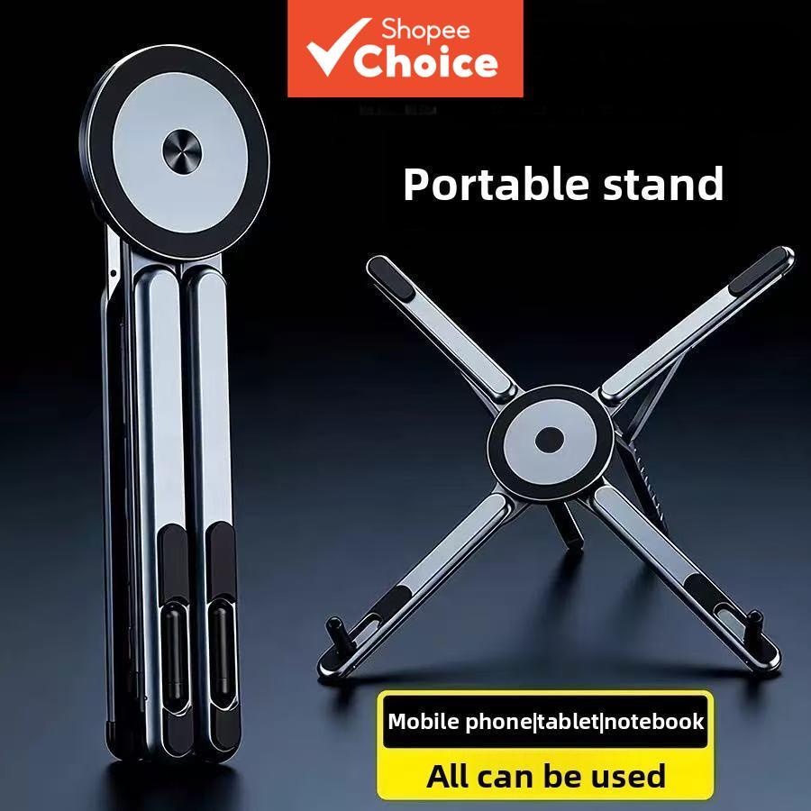 Suporte Magnético Multifuncional para Celular Mesa Universal para Tablets e Laptops Dois em Um Suporte Dobrável para
