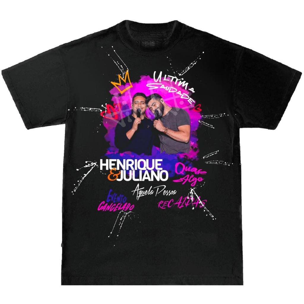 [Camiseta Premium em Algodão Puro]MIA Camiseta Henrique e Juliano