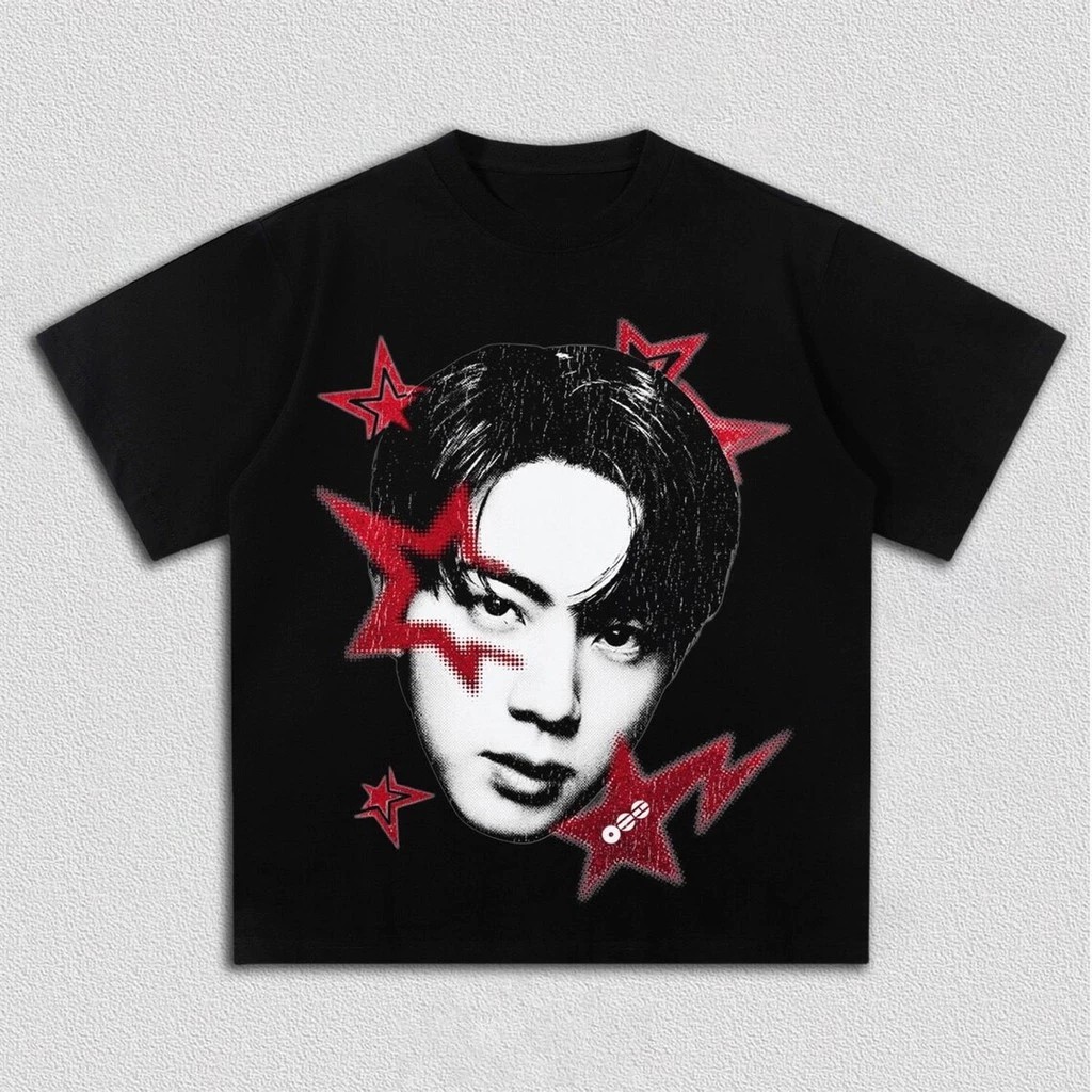 Camiseta BTS Tour Feminina Estampada Estrelas Kpop 2026 Show Army Lançamento Algodão 100% Lançamento Envio Rápido