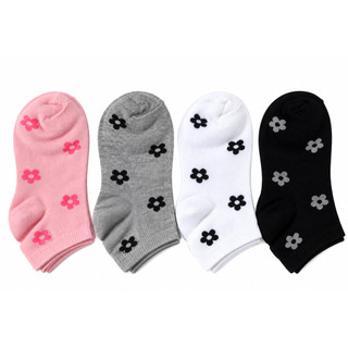 Pares de Meias Femininas Cano Curto com Estampa de Gatinho – Confortáveis, Respiráveis e Versáteis – Tamanho 35-40