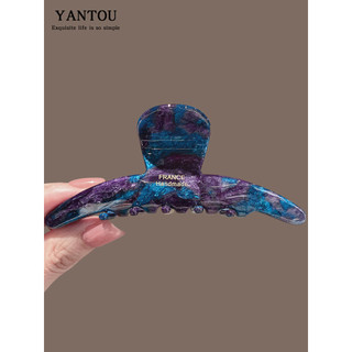 High-End acetato mancha médio garra clipe feminino 2026 novo estilo cabeça traseira cabelo tubarão clipe de cabelo gramp