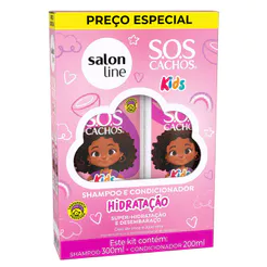 Kit Salon Line Kids Shampoo + Condicionador SOS Cachos Hidratação