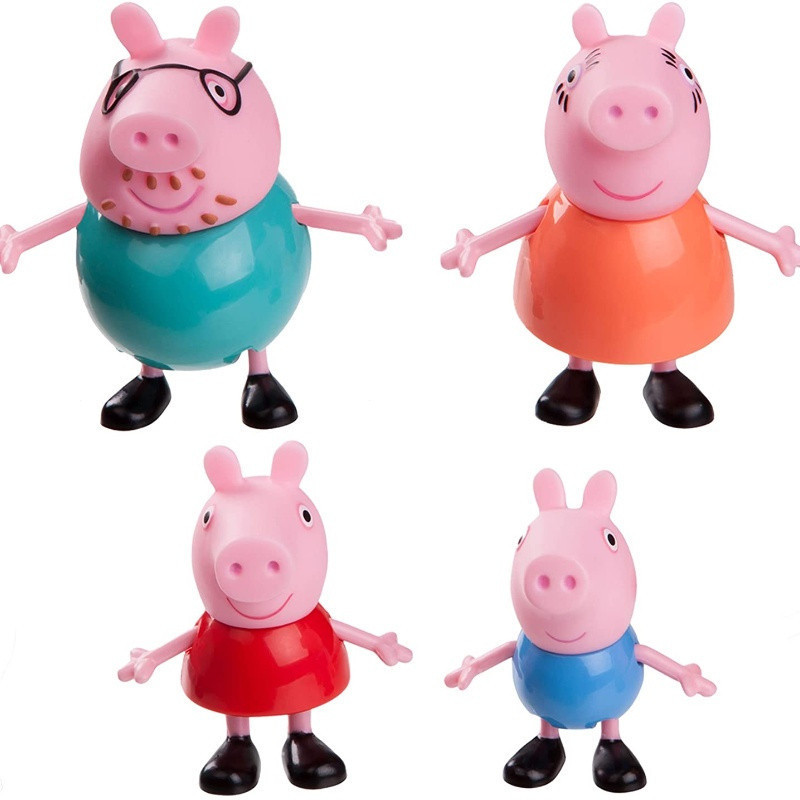 4 peças de decorações para bolos em forma de porquinho, uma família de porquinhos adorável, para aniversários, XDHP PWKR