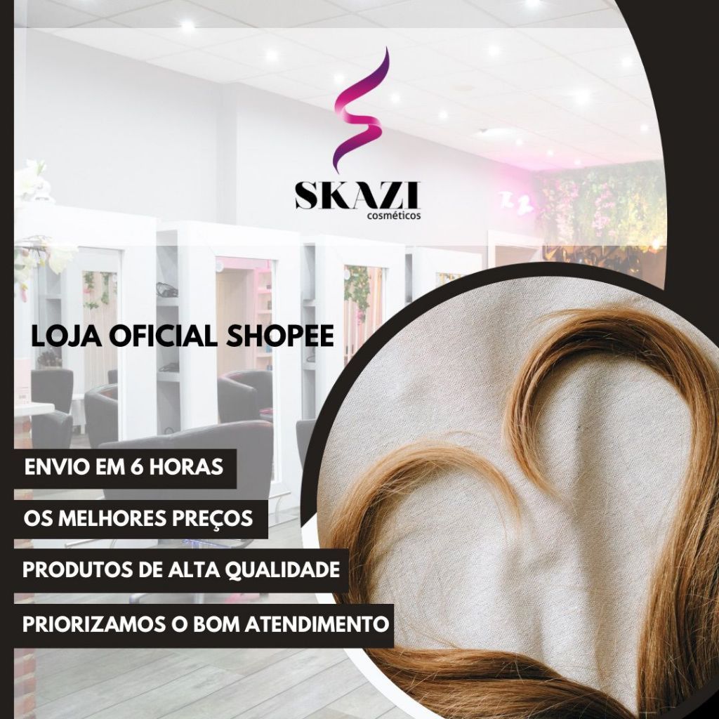 Kit Skazi Argan + Karité – Shampoo 1L, Condicionador 1L e Creme de Pentear 400ml – Nutrição e Brilho Intenso — imagem 2 de 2