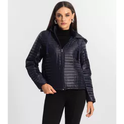 Jaqueta Feminina Com Capuz Endless Azul