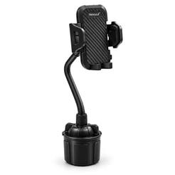 Suporte Veicular para Celular Articulado Porta Copos Ajustável para Carro Smartphone