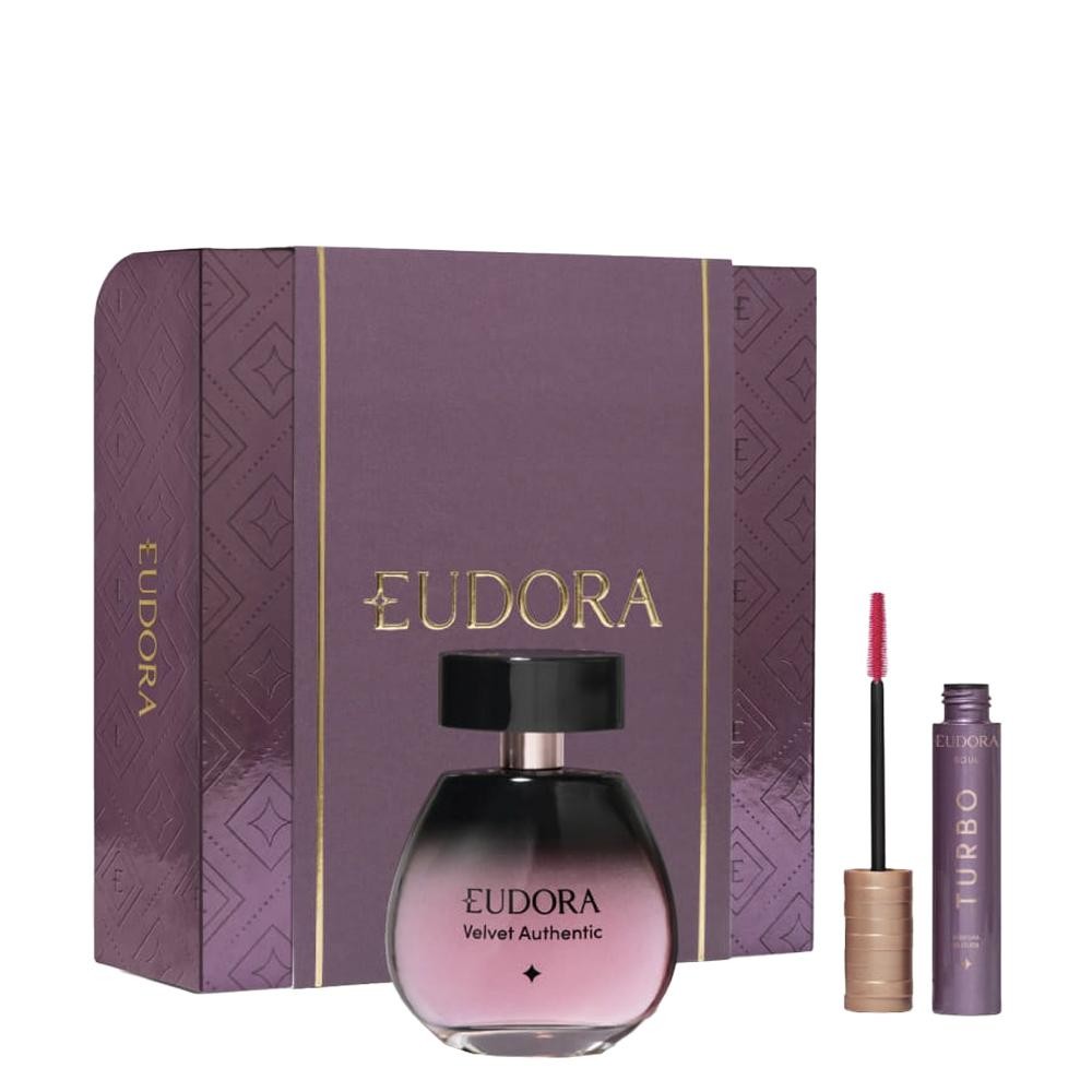Kit Eudora Velvet Authentic Colonia + Mascara De Cilios em Oferta na Shopee