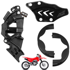 Kit Proteção Honda Crf 300f Antiblock Dianteiro - Traseiro - Guia Bipartido Amx