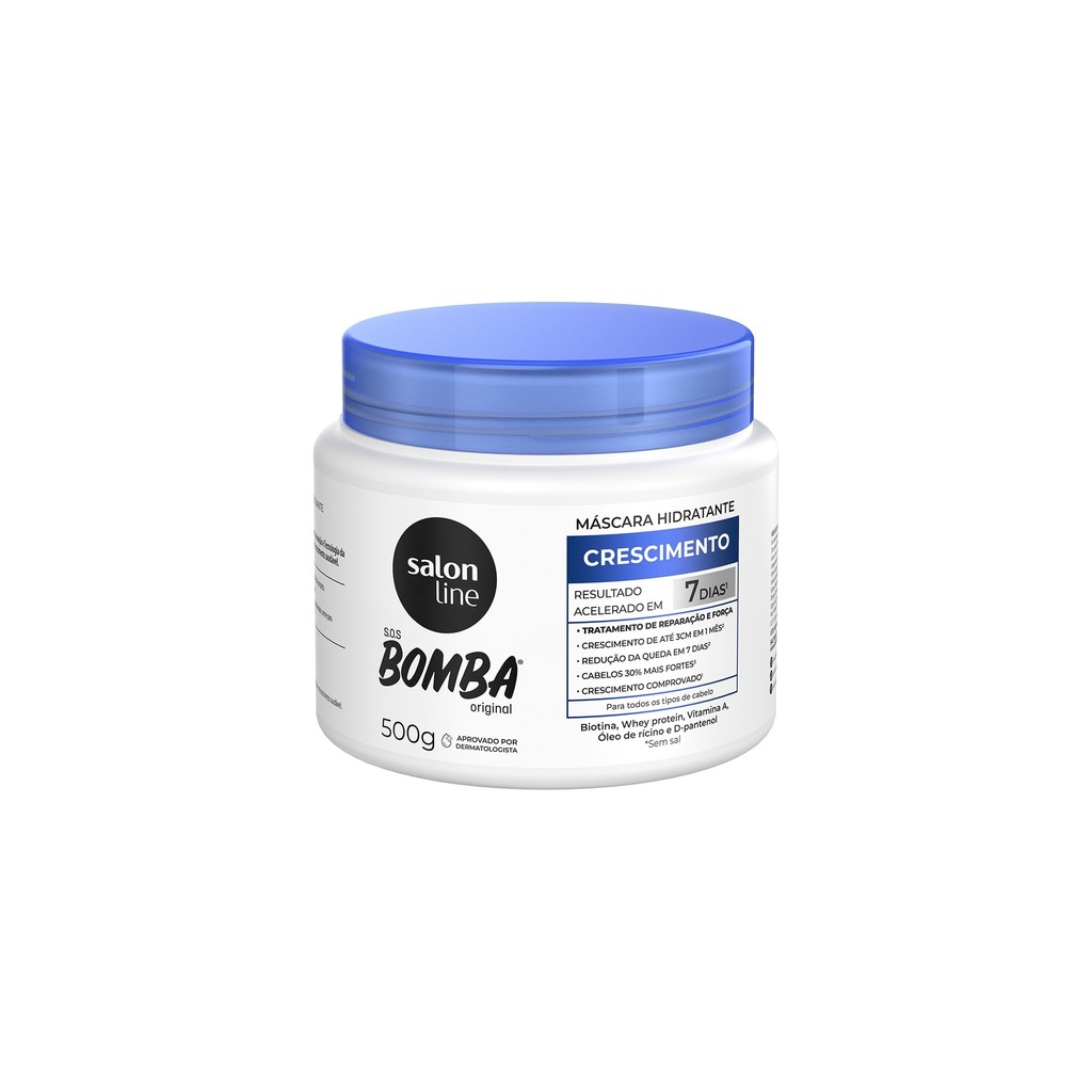 Máscara de hidratação SOS Bomba Original Salon Line 500g em Oferta na Shopee