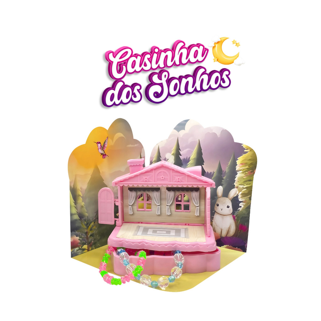 Porta-joias - A Casinha dos Sonhos -  SALA - É linda, divertida e se transforma em um porta-joias