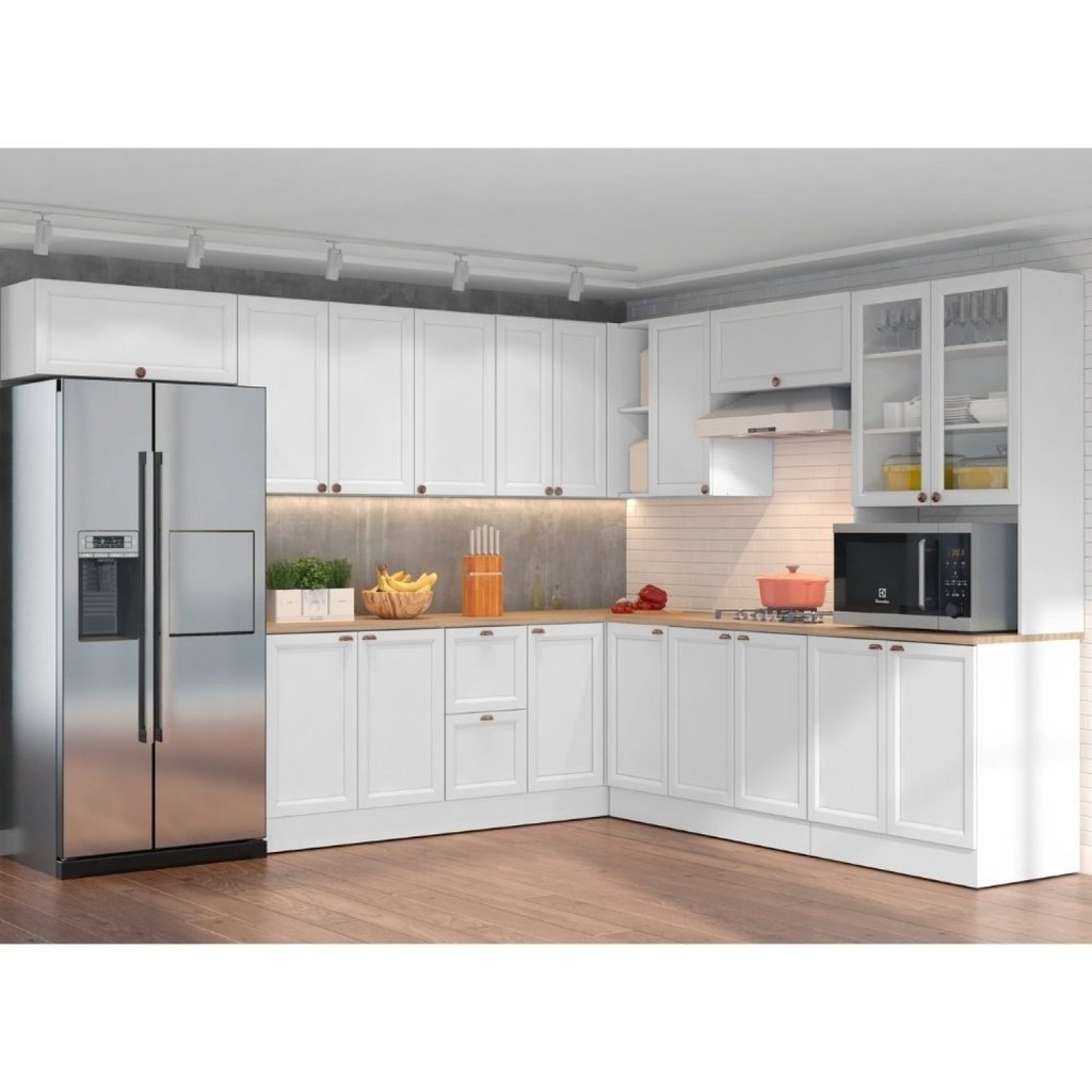 Cozinha Completa 10 Peças 18 Portas 2 Gavetas Com Torre Quente Unna Yescasa