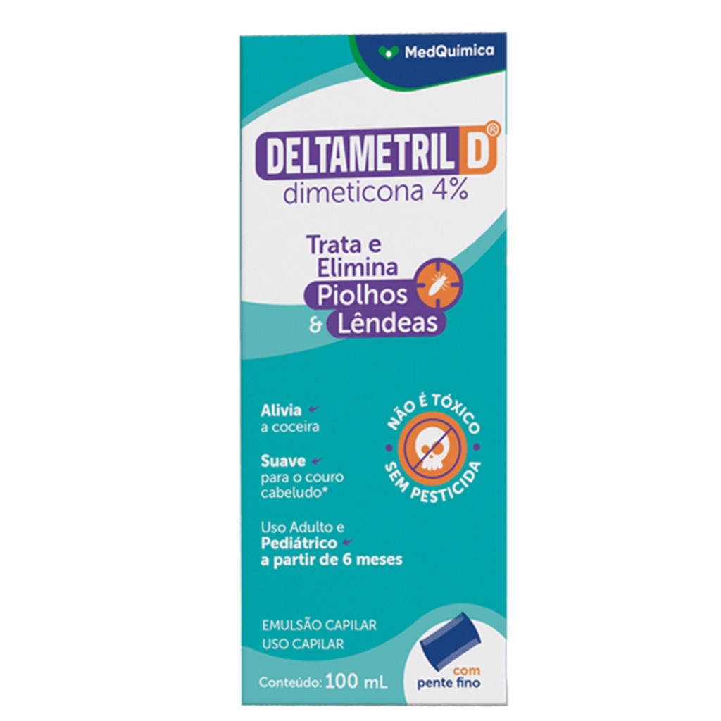 Deltametril D Dimeticona 4% Emulsão com 100ml Similar Escabin Pro em Oferta na Shopee
