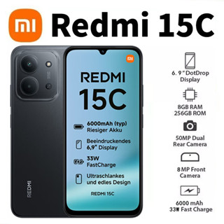 Celular Xiaomi Redmi 15C Dual SIM de 256GB 8GB RAM de 6.9" 50MP 8MP Bateria 6000mAh, Proteção IP64 Lançamento 2025 em Oferta na Shopee