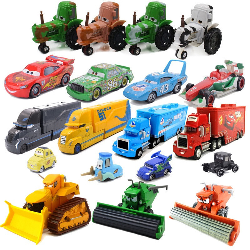 1 : 55 Carros Pixar Metal Diecast Veículos 2 3 Relâmpagos aMcqueen Jackson Caminhão Pesado