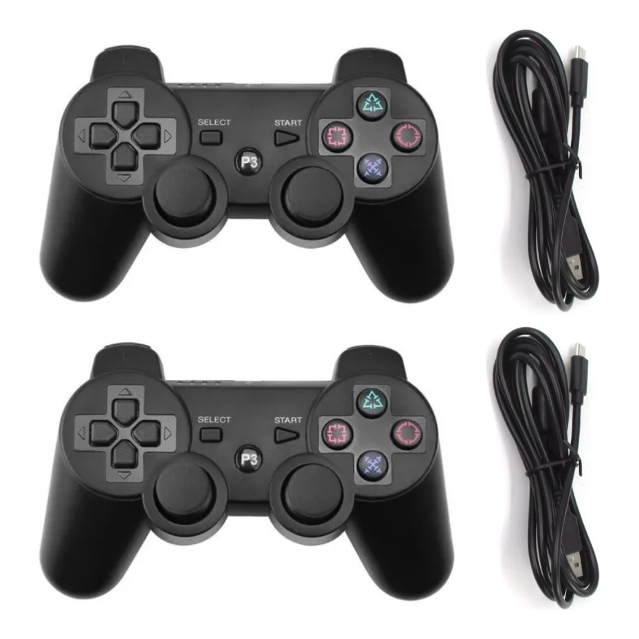 Controle Joystick Sem Fio Para Ps3 + Cabo Carregador  TOP