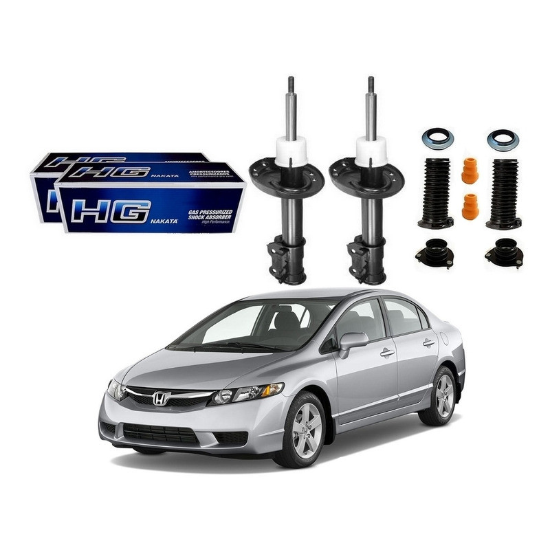 Kit Amortecedor Dianteiro. New Civic 1.8 2006 A 2011 em Oferta na Shopee